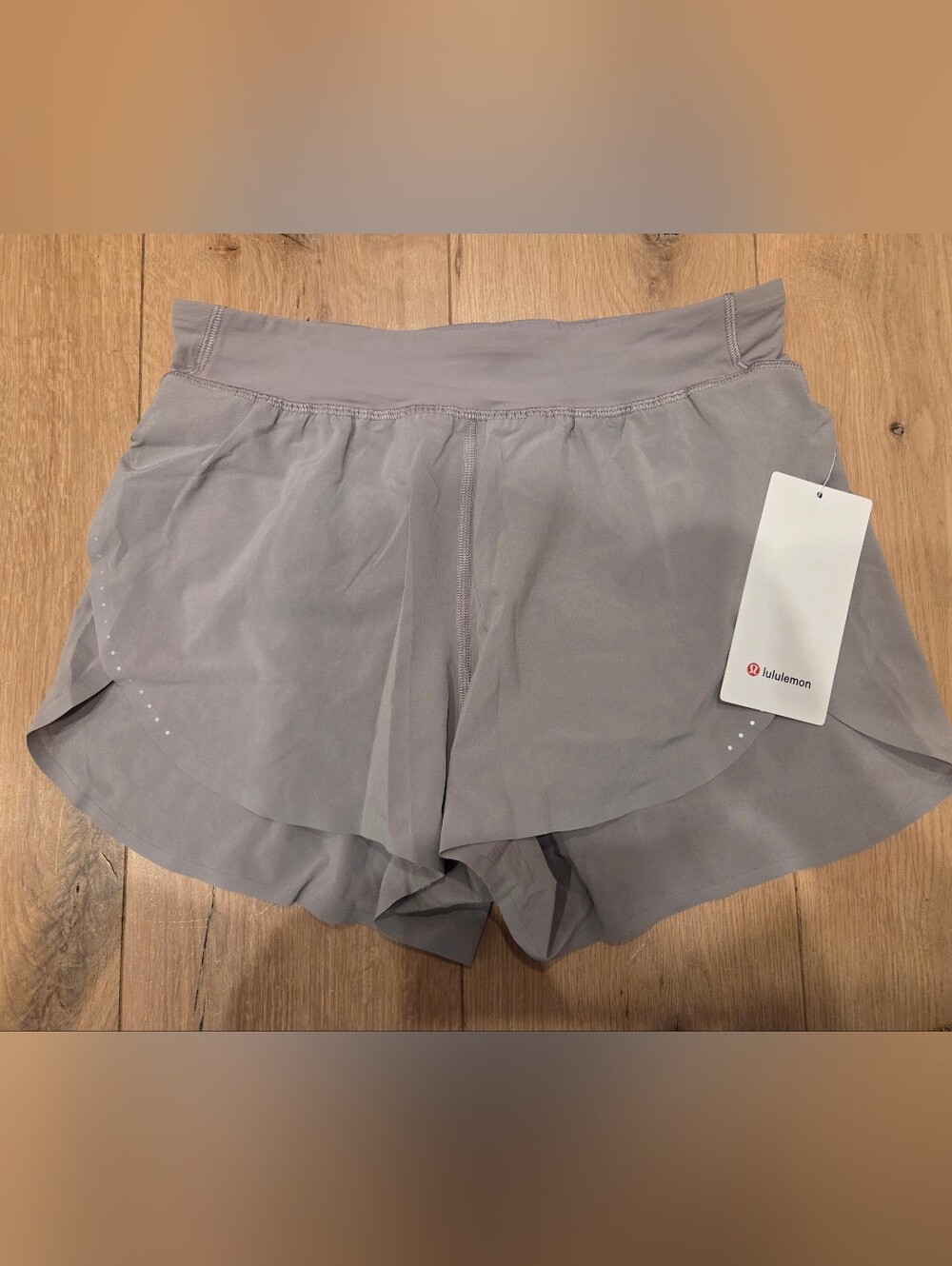 Lululemon Fast and Free High-Rise Classic-Fit Split Short 3"Size S Mauve Grey